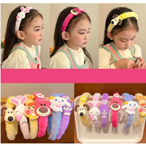 Bando Anak Perempuan Karakter Kartun Lucu Aksesoris Rambut Anak