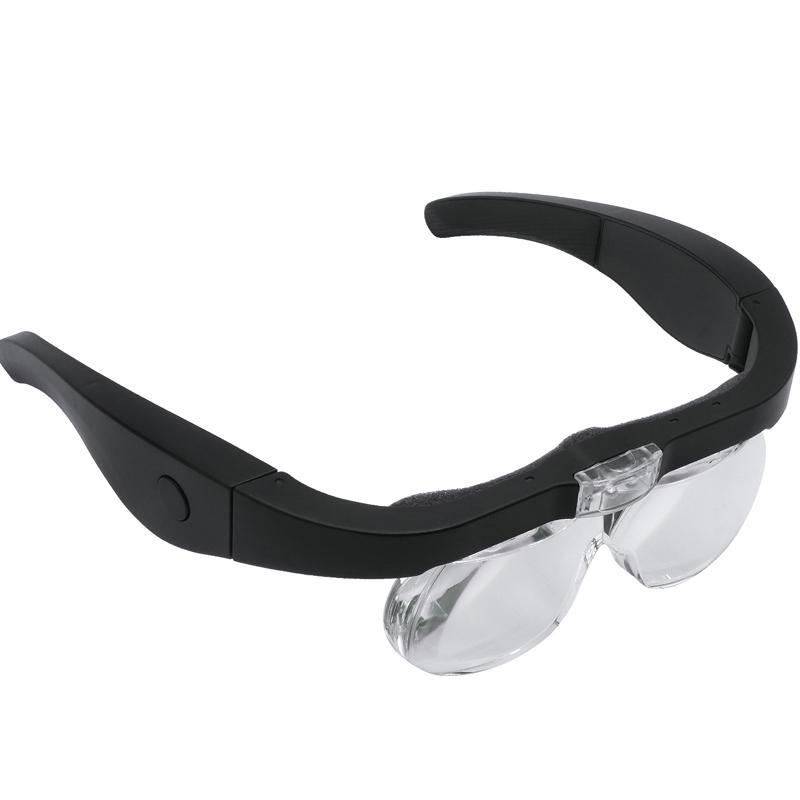 USB Rechargeable Magnifying Glasses Set, 1 Set 1.5X 2.5X 3.5X 5.0X Magnifier with LED Light, Desk Magnifiers for Reading, Jewelry Identification, Watch Repair 6
