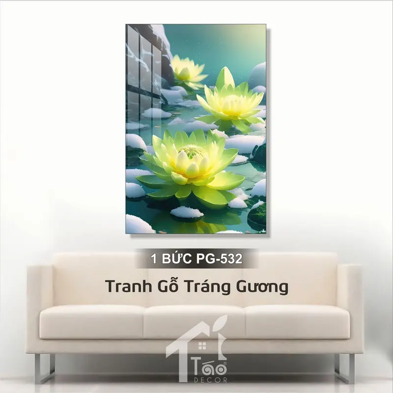 Tranh Gỗ Tráng Gương Phat Giao Tranh Treo Tường Phòng Khách, Tranh Decor Phòng Tho Tặng Kèm Móc Treo Và Đinh Ba Chân 8