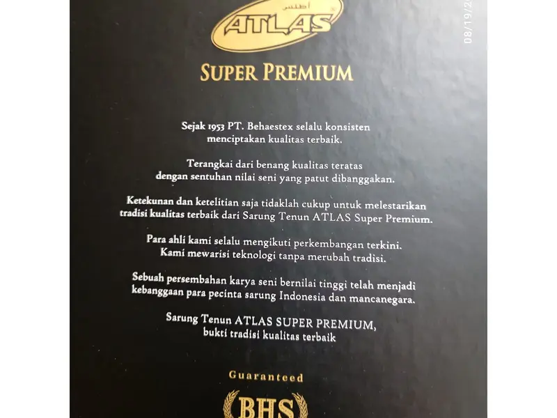 Sarung Atlas Super Premium 920 Gold motif BHS TERBARU 3