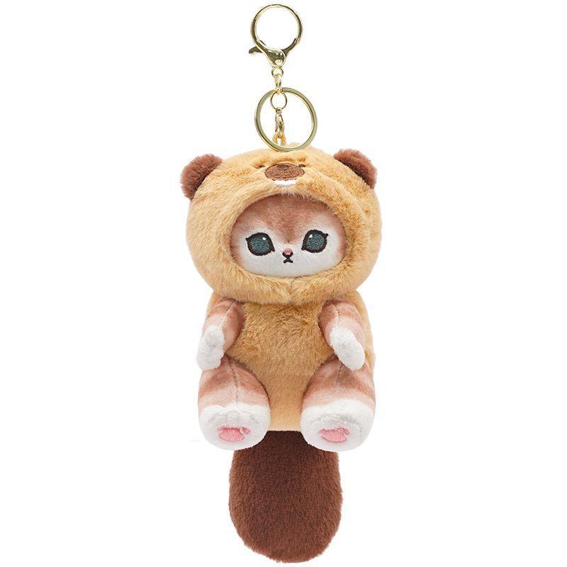 mofusand plush Genuine Mofusand Long Tail Animal Series Plush Pendant Doll Cat Fu Shandi Shark Cat Doll mofusand  plush 7