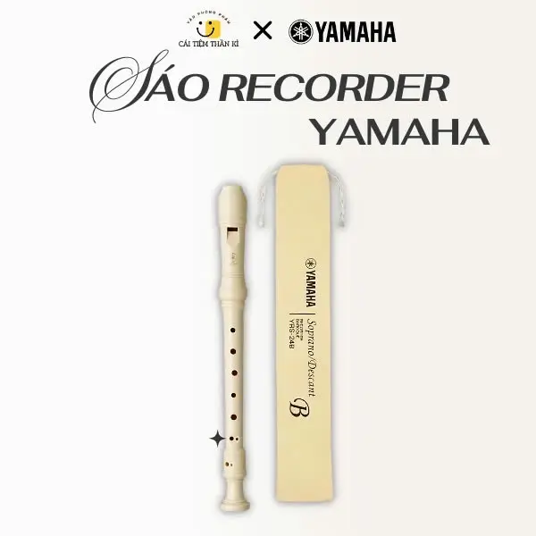 [LOẠI NHỎ] Sáo RECORDER SOPRANO YAMAHA YRS - 24b Tone B sáo cho học sinh tập thổi cao cấp Âm chuẩn dễ thổi