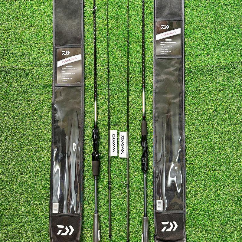 (Tặng Nhái TV )Cần câu Daiwa TORNADO X 2023 Fuji đứng/ngang, Cần Câu Lure, Cần Câu Cá