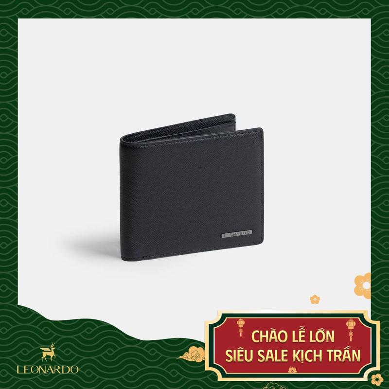 [MEGA LIVE] Ví Da Nam Cao Cấp Mercury chất liệu da Taiga nhập khẩu Thương hiệu LEONARDO