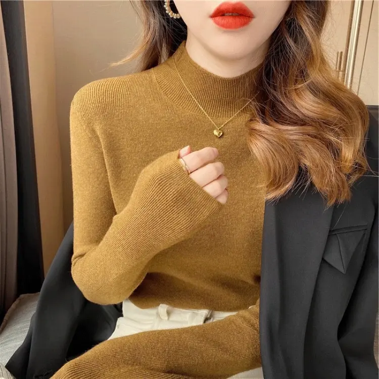 Rajut High Katun Lengan Panjang Big Mango 1