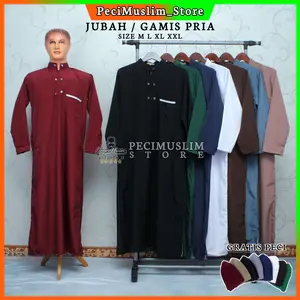 Gamis Jubah Pria Laki Laki Dewasa Size M L XL XXL