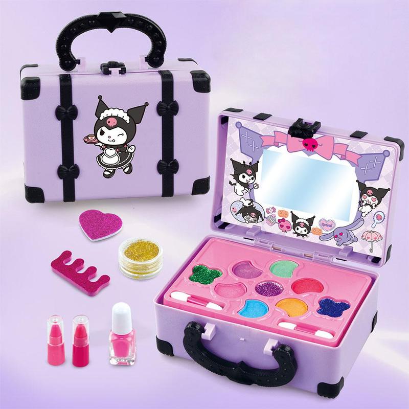 Product Introduction of Girls Cosmetics Makeup Pretend Toy Kit Portable Make Up Washable Play Makeup Toys For Children Kids  Gift Toys 17