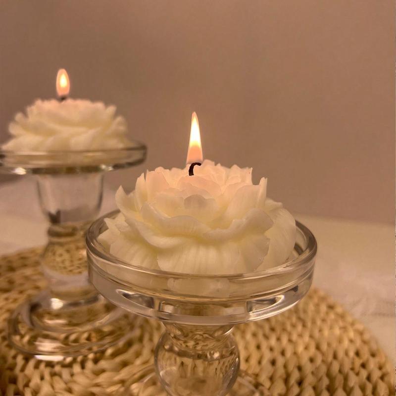 Creative Flower Pattern Scented Candle, 1 Count Decorative Candle, Decorative Ornament for Home Living Room Bedroom, Gift for Friend 4