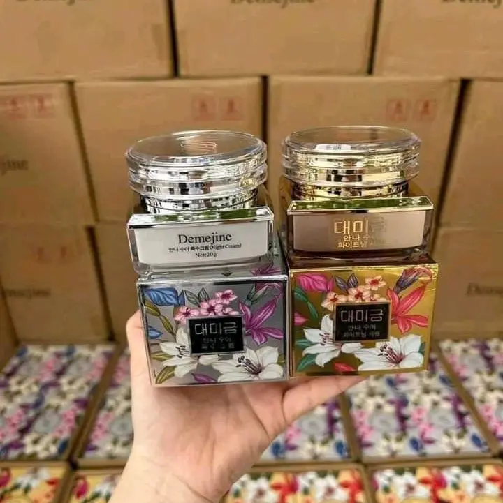 Cặp kem ngày đêm Demejine chính hãng.