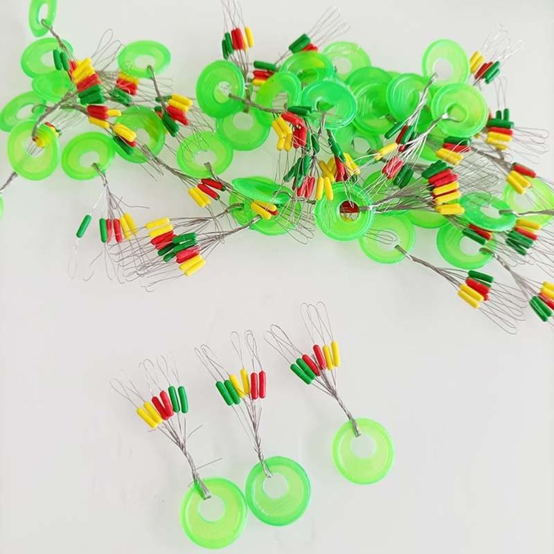 600 cái S/M/L Mini Đậu nổi câu cá Phao bóng Phụ Kiện Câu Cá Chép Phao cao su Đậu nổi Phao hình bầu dục Đậu không gian câu cá Đậu cá