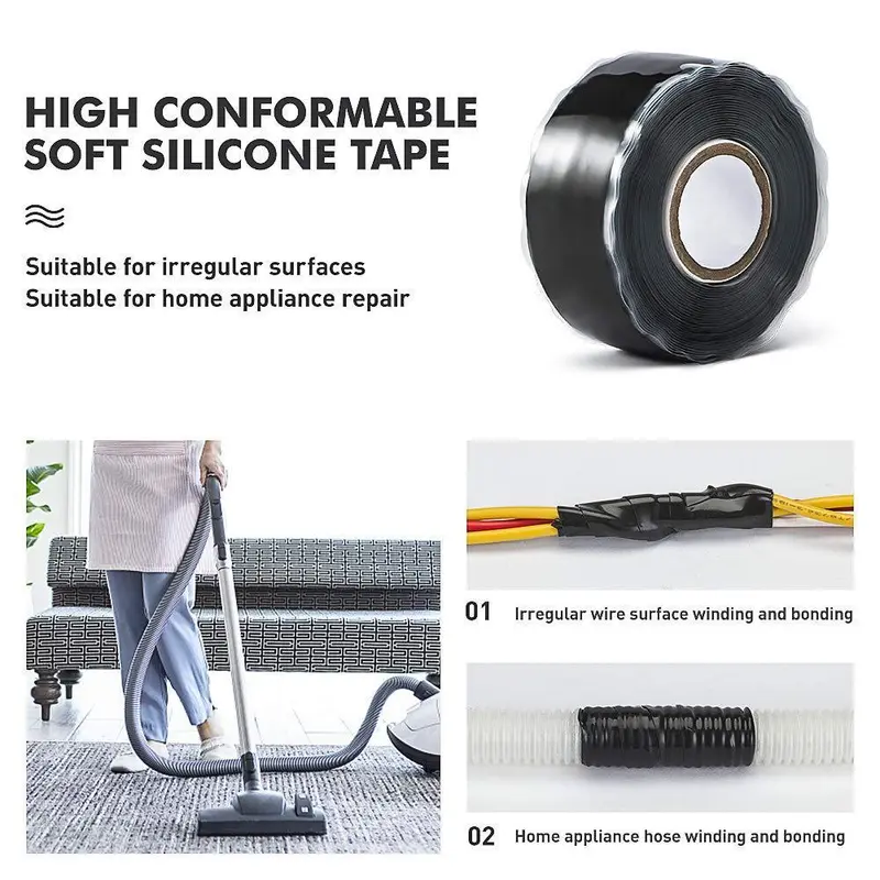 Waterproof Silicone Self-adhesive Tape, Bath & Kitchen Caulking Tape Sealant Strip, PVC Self Adhesive Bath & Wall Sealant Tape Caulk, Shower Tile Sealant 5