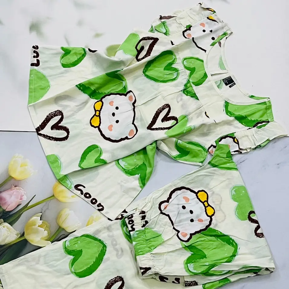 Bộ dài tay cánh tiên tole lanh 2 da loại 1 f21 sz từ 50-70kg