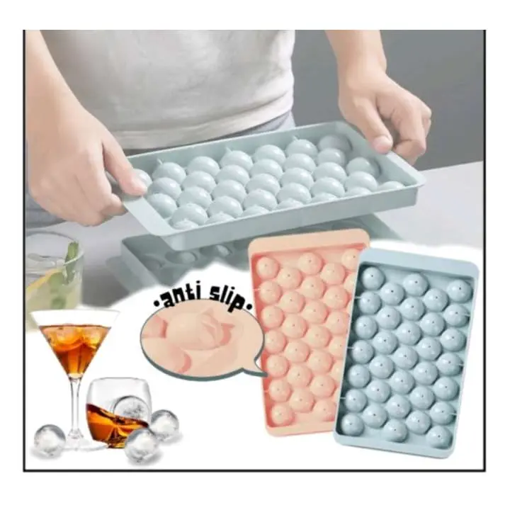 Cetakan Es Batu Bulat isi 33/ ice cube tray/ Cetakan Jelly BL S17