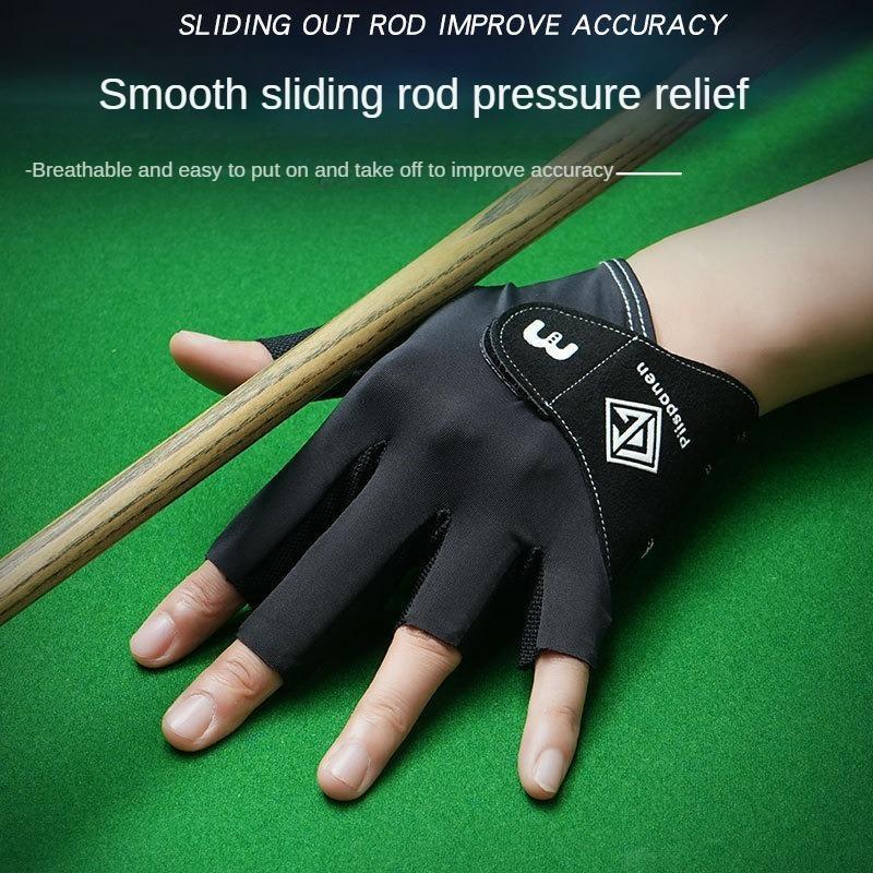 Non-slip Half-finger Sports Gloves, Breathable Comfortable Snooker Gloves for Men & Women, Professional Sport Accessories 4