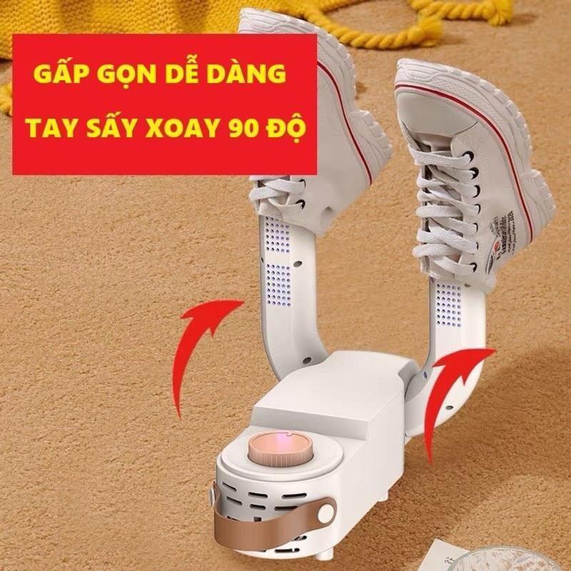 Máy Sấy Giầy Dép Gấp Gọn, Công Suất 1500W , Diệt Khuẩn Bằng Tia UV, Tự Động Hẹn Giờ, Cân Bằng Nhiệt QT1