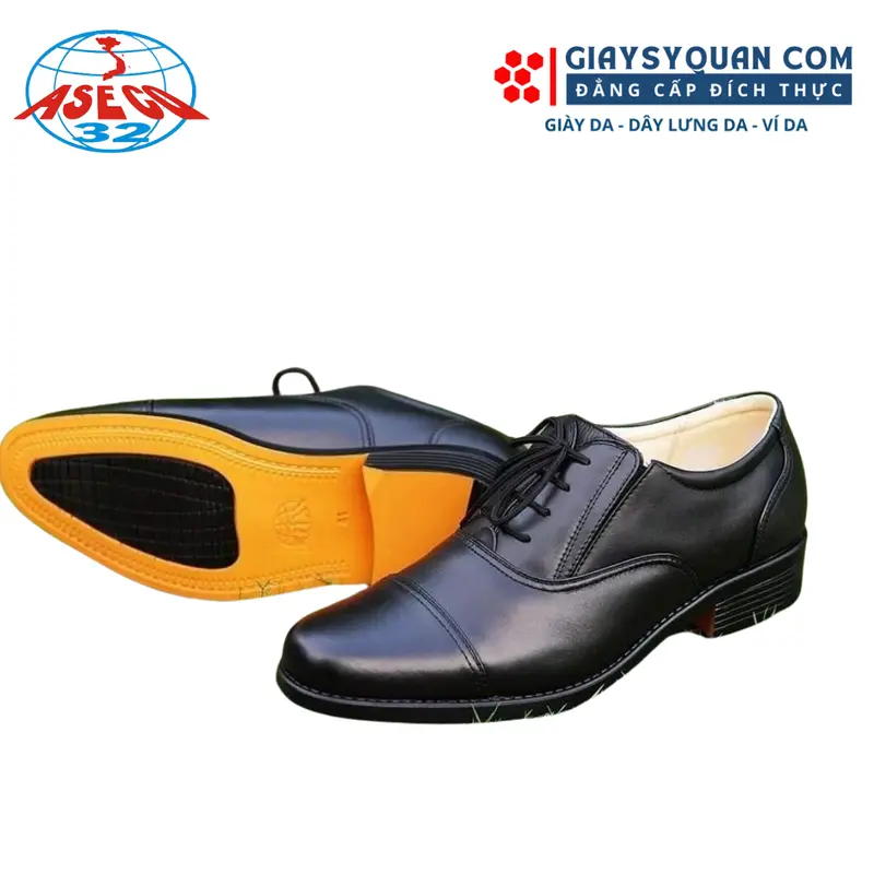 Giày Da Nam Công Sở Đế Vàng Aseco 32 Mã 432G 2
