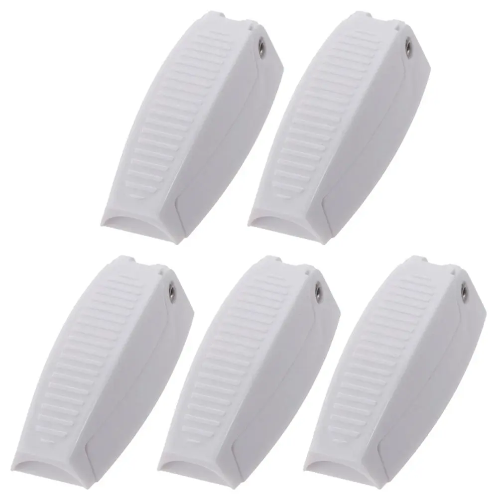 5pcs Replacement White RV Door Holder 2.36x0.78in Universel RV Door Hatch arm length 2.75in RV Door Clips for RV, Travel Trailer, Camper Vans