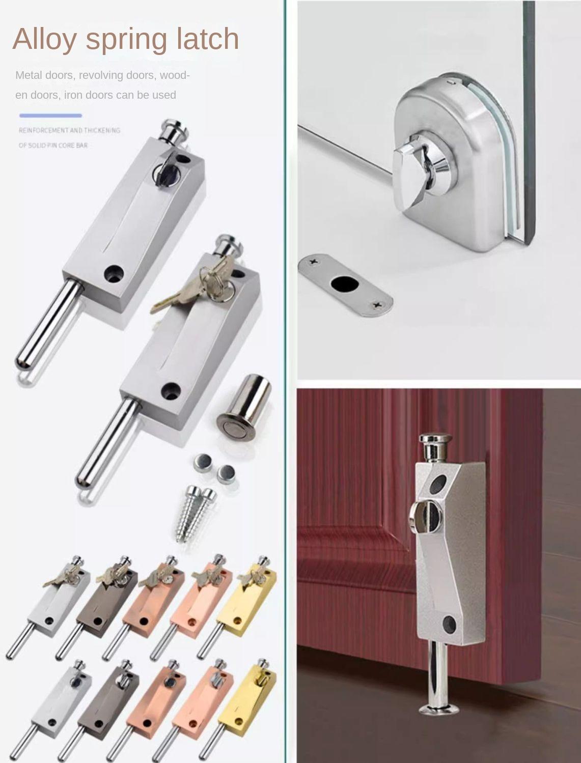 Floor Mounted Rotating Door Lock Aluminum Glass Panel Lock latch ...
