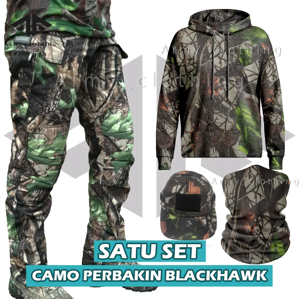 1 SET SETELAN CAMO PERBAKIN Dengan Celana ANTI DURI