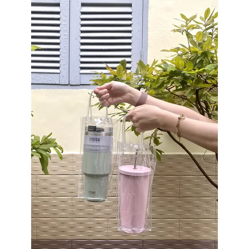 Túi trong suốt đựng bình ly giữ nhiệt khắc tên theo yêu cầu - TUHUHOUSE 4