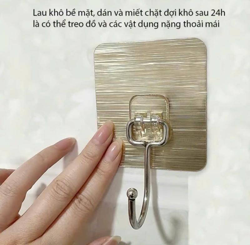 Product Introduction of ( Combo 50) Móc Dán Tường Inox Móc Đơn Treo Dán Tường Nhà Tắm Nhà Bếp Đa Năng Kèm móc treo đồ tiện lợi 9