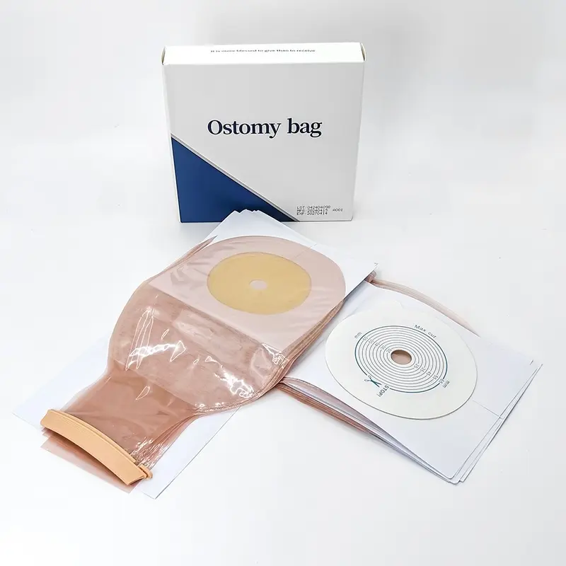 Colostomy Bag 10Pcs HDR Tas Ostomi Kolostomi Satu Potong Stoma Kantong Colostomy Ostomy Tas 2
