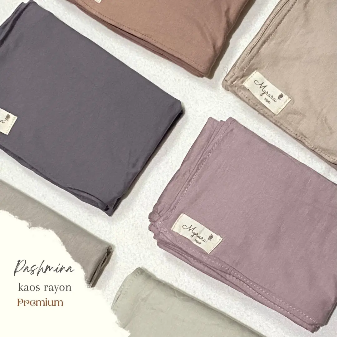 Pashmina kaos rayon premium