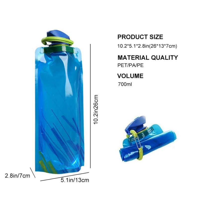 Product Introduction of 700ml ultra-light folding kettle, outdoor portable! With handle & hook 1