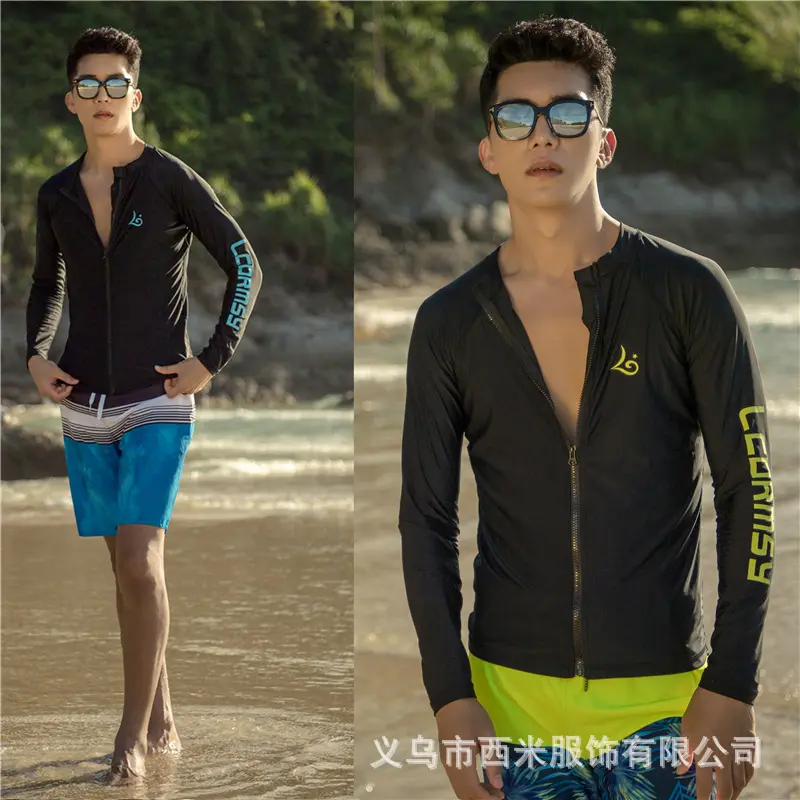 Hot Selling New Diving Suit Men's Split Long-Sleeve Zipper Surfing Suit Quick-Drying Sunscreen Snorkeling Dive Skin