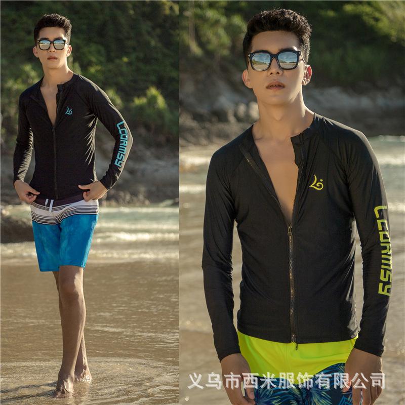 Hot Selling New Diving Suit Men's Split Long-Sleeve Zipper Surfing Suit Quick-Drying Sunscreen Snorkeling Dive Skin 0