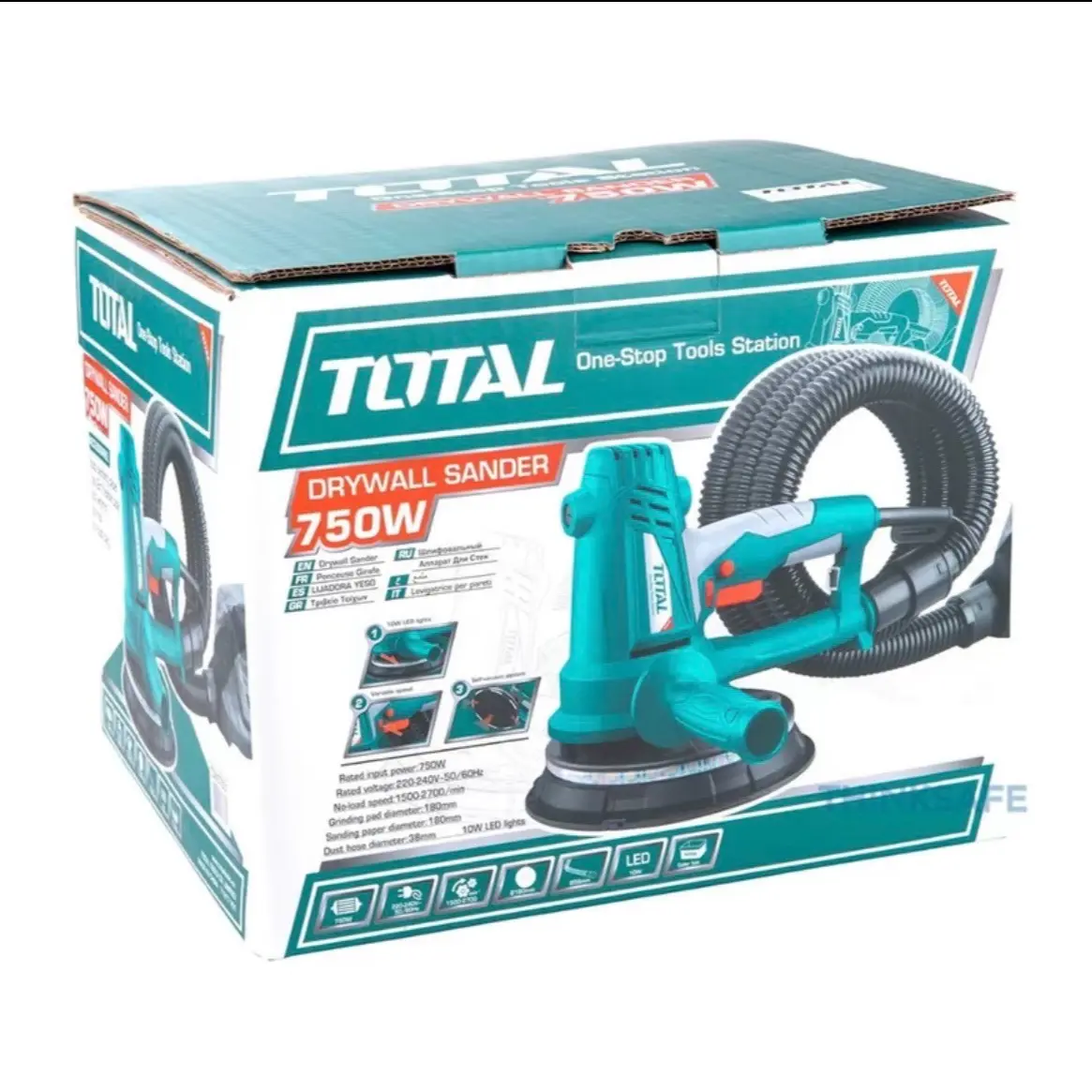 Máy chà bột mịn từong TOTAL TDWS 7501(chính hãng )máy chà bột có đèn TOTAL (rẻ)