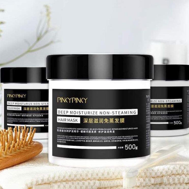 Kem ủ tóc Pinky dưỡng tóc và phục hồi tóc hư tổn giảm gãy rụng