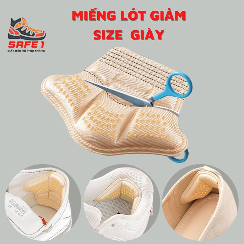 Miếng lót giày chống rộng, đệm gót giảm size giày chất liệu eva êm chân. Đệm gót giày chống rộng, giảm đau, chống trầy xước chân. Miếng Lót Giày