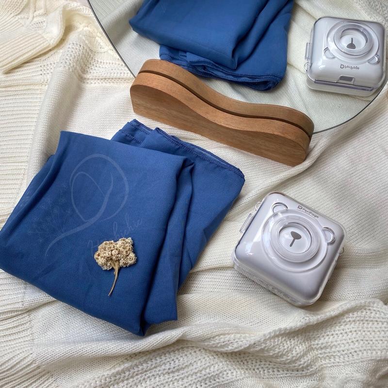 BELLA SQUARE PREMIUM HIJABICHIC JAHIT TEPI POLYCOTTON TEBAL SOFT 110x110 SEGIEMPAT PASTEL ANTI LETOY 1