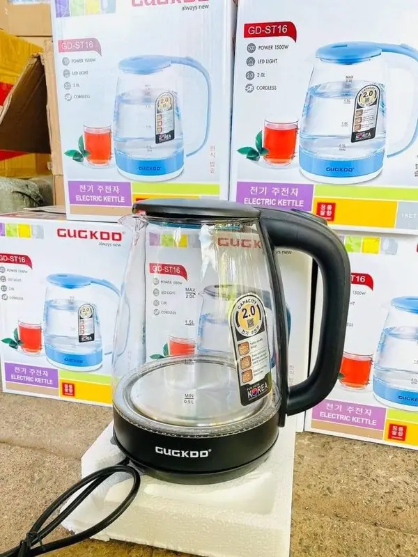 Ấm Siêu  Thuỷ Tinh 2.0 L,Cao Cấp Công Xuất 1500W Bình Siêu  Trong Suốt Cường Lực Đèn LED Tự Ngắt Khi Sôi Đun Nước Bình Đun Nước Đun Siêu  ấm  siêu  tốc ấm  siêu lít 2