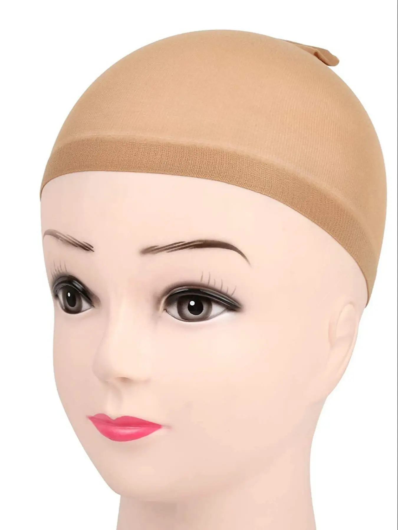 Women's Casual Minimalist Elastic Wig Caps, 2pcs/set Adjustable Breathable Invisible Stretchy Wig Caps for Wearing Hair Wigs, Hair Salon Accessories for Daily Use