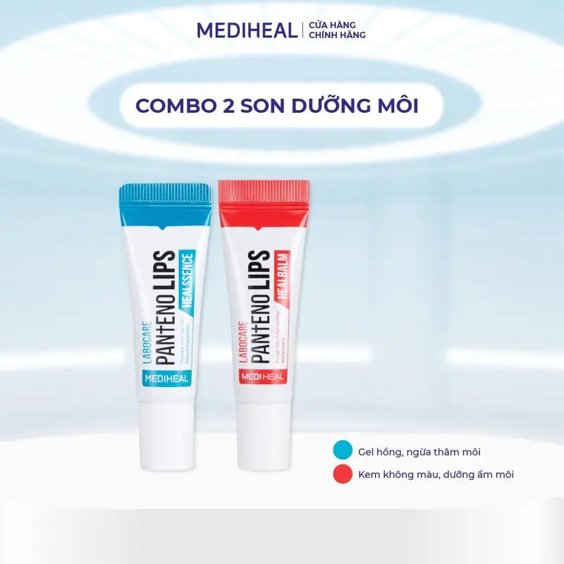 [ITN] Combo 2 Son Dưỡng Môi Mix các loại Mediheal Labocare Pantenolips 10ml 1