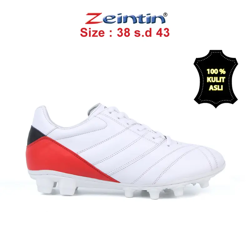 Zeintin- Sepatu Bola bahan KULIT Asli Nyaman Cepat Kering Uniseks football Boots 5