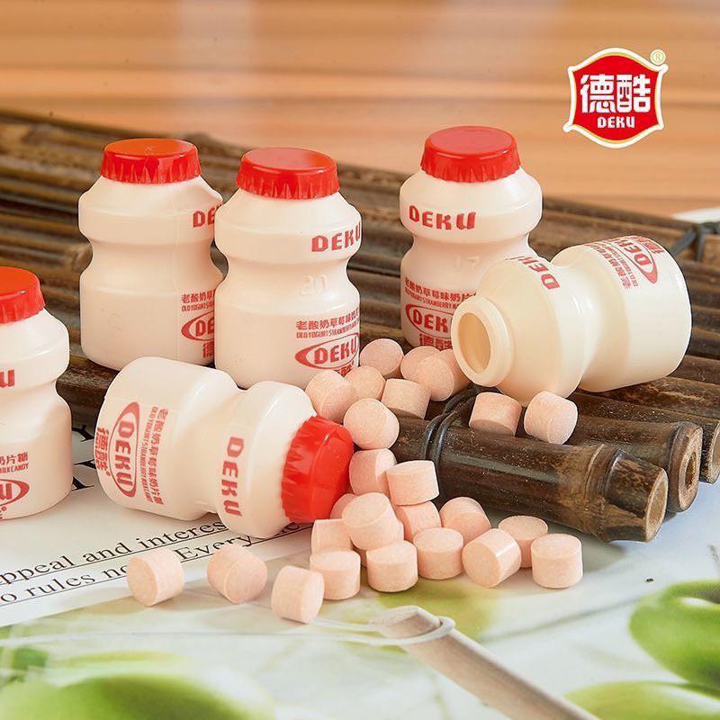 1 Hũ Nhỏ Kẹo Sữa Chua Viên Nén Deku 2 Vị (~25 viên) 2