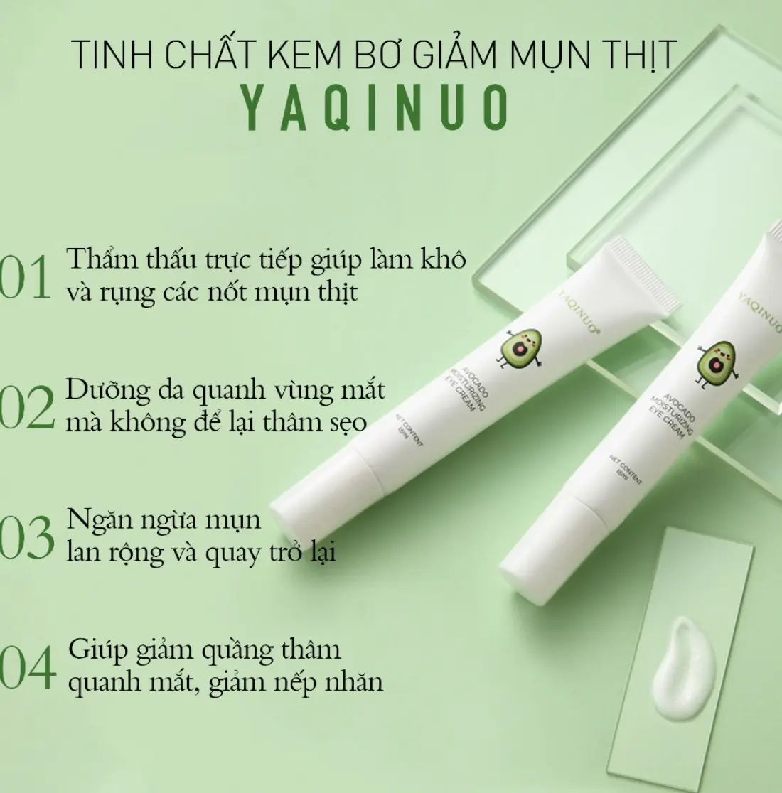 Tinh Chất Bơ YaQuio Rụng Mụn Thịt, Nốt Ruồi
