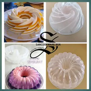 Cetakan Puding FoodGrade Agar jelly Plastik Aneka Motif Mawar Kitchenware