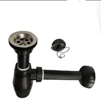 Gambar sifon botol wastafel plastik hitam 1 1/4 murah Q30 dari Dunia Acc shop Kota Administrasi Jakarta Utara 1 Tokopedia