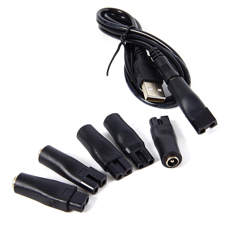 Product Introduction of USB Adapter Charger Cable DC Converter For Shaver Hair Clipper DC5.5* 2.1mm Male To C8 Tail Female Power Supply 21