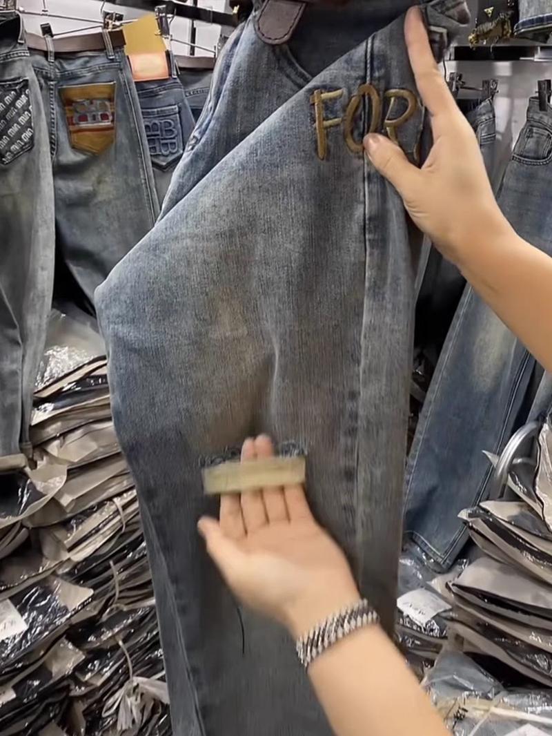 Product Introduction of nâu quần  bò  trắng  jean  nữ quần  jean  nữ  ngắn  lưng  thun quần  jean  ống  rộng  xếp  ly cargo  jeans quan  jean  nu quần  bò  giấy quần  bò  ánh  tím nessaabarrett  jeans quần  rin  rách  đùi  nữ high  rise  jeans  outfits 4
