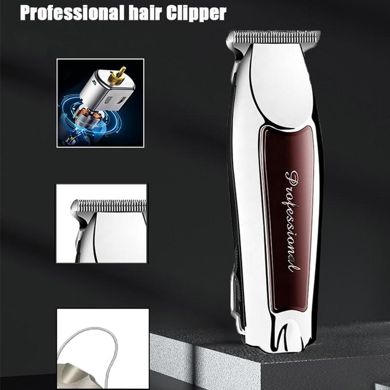 Professional Hair Clipper for Men, 1 Count USB Chargeable Barber Clipper with Limit Combs, Men's Beard Trimmer Hair Clipper Set, Cordless Beard Razor 6