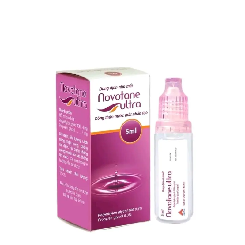 Novotane Ultra 5ml, nước mắt nhân tạo cấp ẩm, giảm kích ứng dùng cho người đeo lens, kính áp tròng. 0