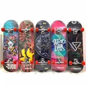 SKATE BOARD SKATEBOARD KAYU FULL SET RODA PVC / ANAK PAPAN SELUNCUR UKURAN KECIL SIZE S