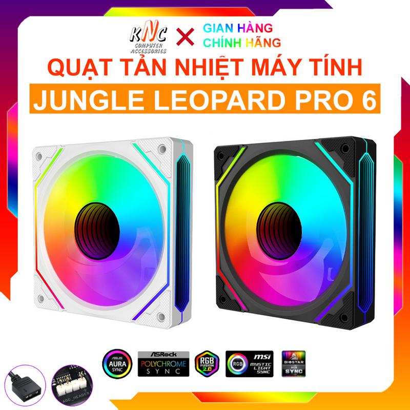 Quạt Tản Nhiệt Jungle Leopard Pro 6 Led 5v ARGB Gương Vô Cực - Hàng Fullbox