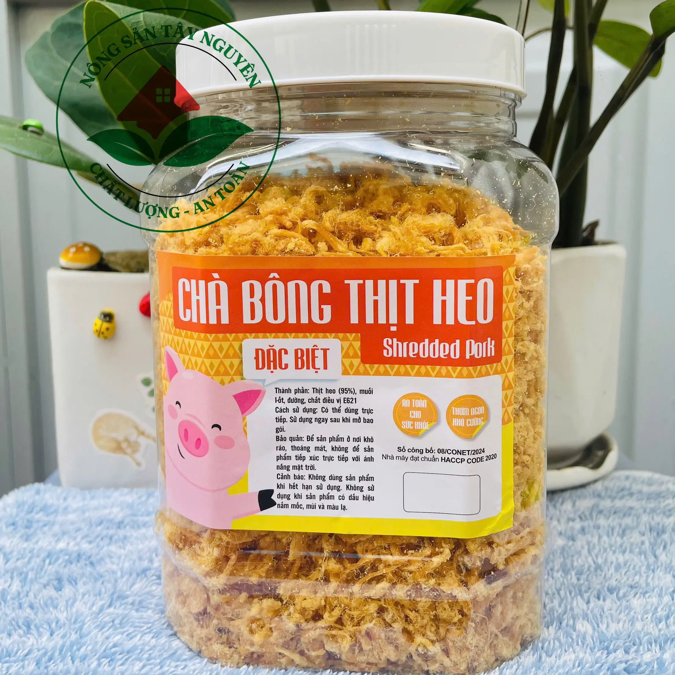 1Kg Chà Bông Heo Xù - Ruốc Bông Thơn Ngon Food  Thức Ăn Ăn Vặt