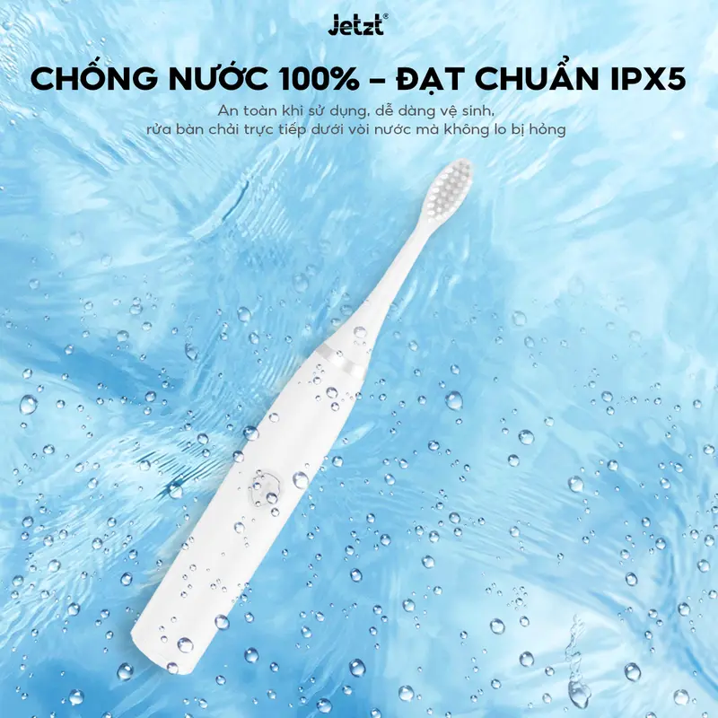 [DEAL QUÀ TẶNG - KHÔNG BÁN - HN] Bàn chải điện chống nước cao cấp Jetzt B7 2